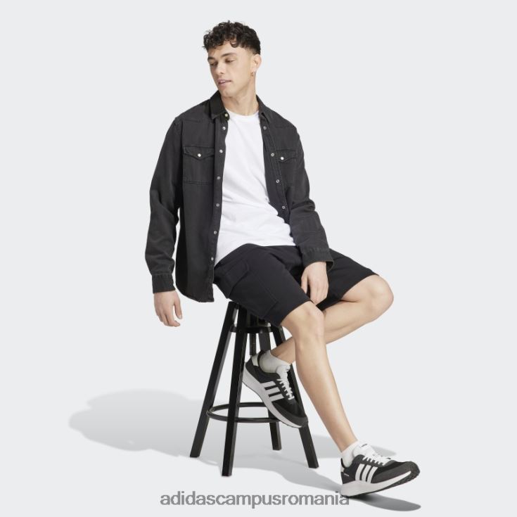 adidas campus romania pantaloni scurți cargo negru essentials french terry adidas bărbați negru J266N25787