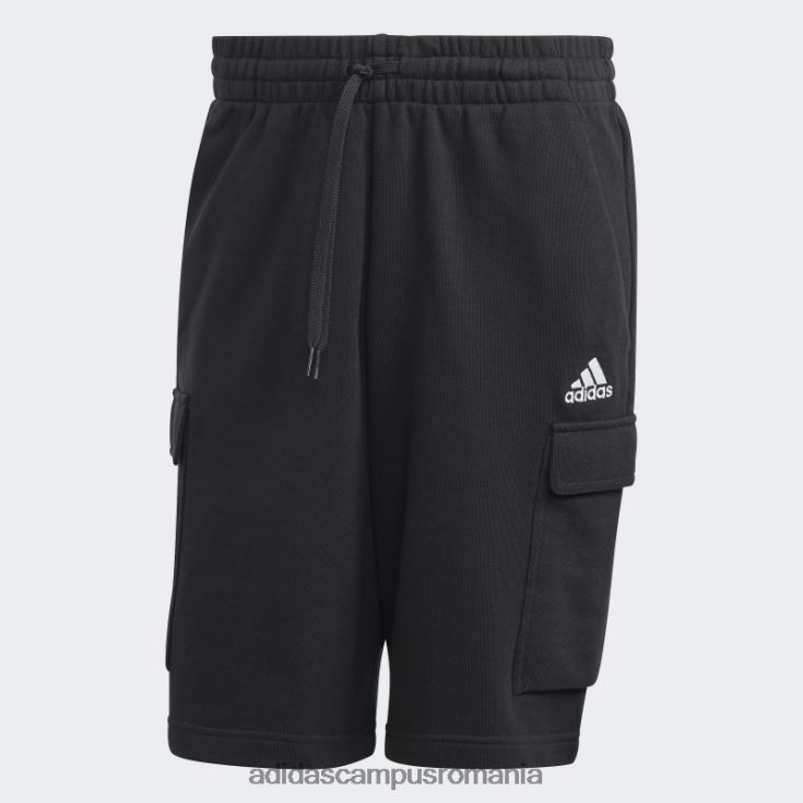 adidas campus romania pantaloni scurți cargo negru essentials french terry adidas bărbați negru J266N25787