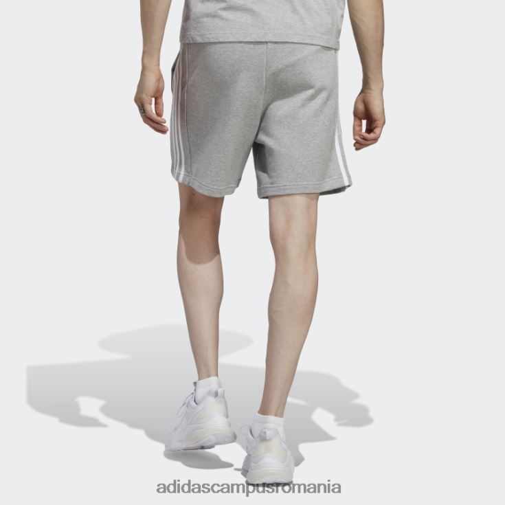 adidas campus romania pantaloni scurți cu 3 dungi, gri mediu adidas bărbați gri mediu J266N21002