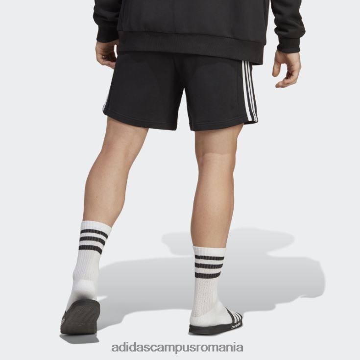 adidas campus romania pantaloni scurți cu 3 dungi, negru, adidas bărbați negru J266N2864