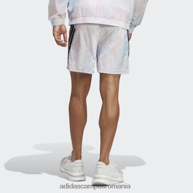 adidas campus romania pantaloni scurți cu imprimeu peste tot cu iconițe albe ale viitorului adidas bărbați alb J266N25709