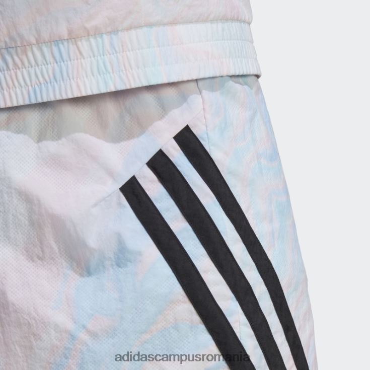 adidas campus romania pantaloni scurți cu imprimeu peste tot cu iconițe albe ale viitorului adidas bărbați alb J266N25709