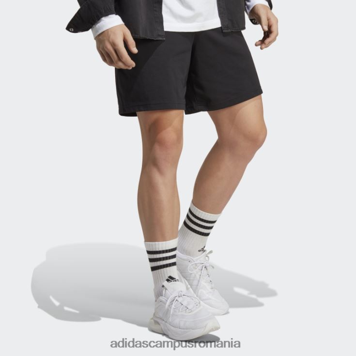 adidas campus romania pantaloni scurți cu logo essentials negru bărbați alb negru J266N25719