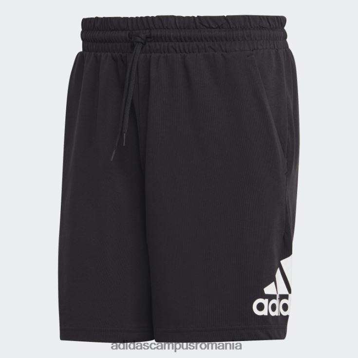 adidas campus romania pantaloni scurți cu logo essentials negru bărbați alb negru J266N25719