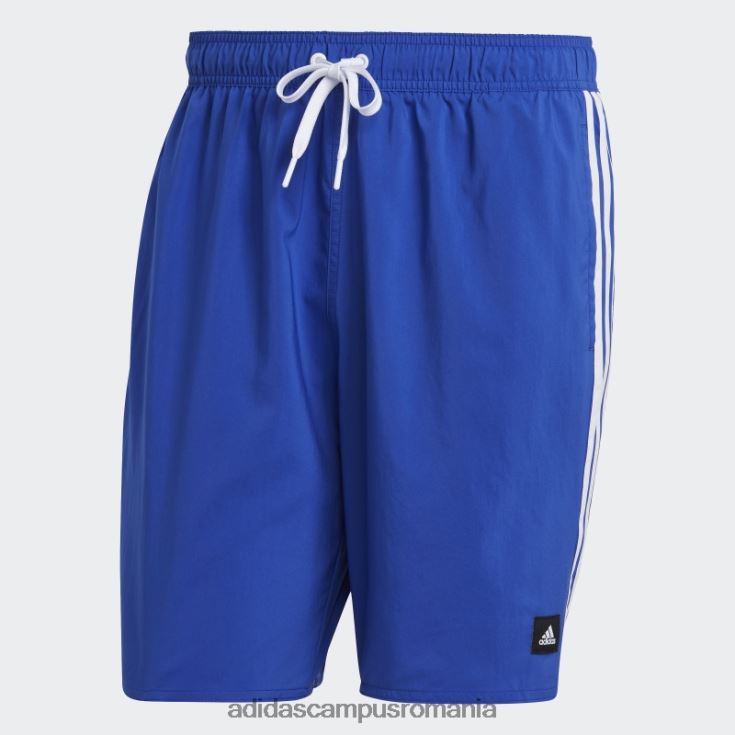 adidas campus romania pantaloni scurți de baie clx albastru cu 3 dungi adidas bărbați albastru alb J266N26315