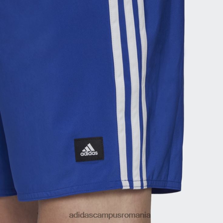 adidas campus romania pantaloni scurți de baie clx albastru cu 3 dungi adidas bărbați albastru alb J266N26315