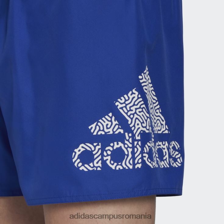 adidas campus romania pantaloni scurți de baie clx albastru lungime scurtă bărbați albastru alb J266N214230