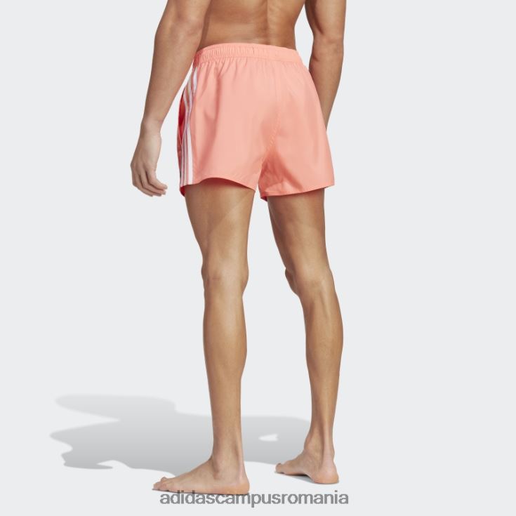 adidas campus romania pantaloni scurți de baie clx coral 3 dungi bărbați coral/alb J266N214464