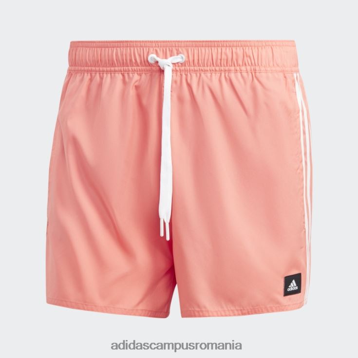 adidas campus romania pantaloni scurți de baie clx coral 3 dungi bărbați coral/alb J266N214464