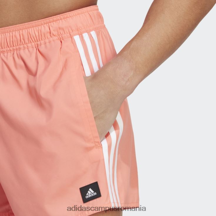 adidas campus romania pantaloni scurți de baie clx coral 3 dungi bărbați coral/alb J266N214464