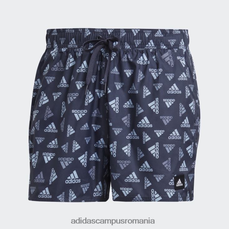 adidas campus romania pantaloni scurți de baie clx cu imprimeu logo bleumarin lungime foarte scurtă bărbați zori bleumarin/albastru J266N214038