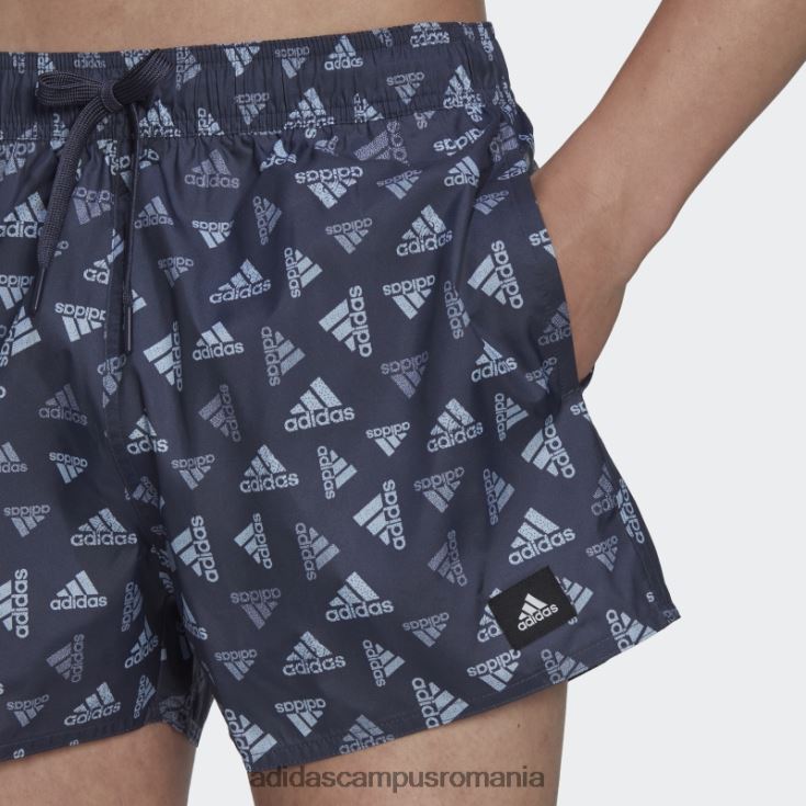 adidas campus romania pantaloni scurți de baie clx cu imprimeu logo bleumarin lungime foarte scurtă bărbați zori bleumarin/albastru J266N214038