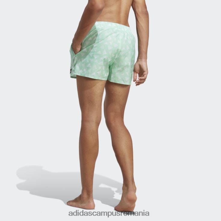 adidas campus romania pantaloni scurți de baie clx cu imprimeu logo mentă lungime foarte scurtă bărbați menta/alb J266N213402