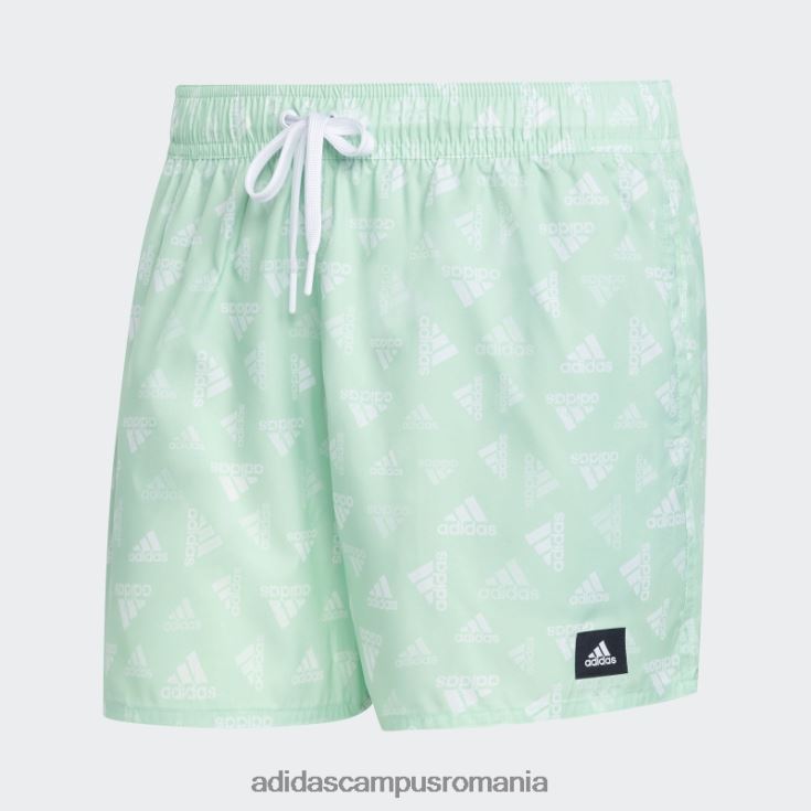 adidas campus romania pantaloni scurți de baie clx cu imprimeu logo mentă lungime foarte scurtă bărbați menta/alb J266N213402