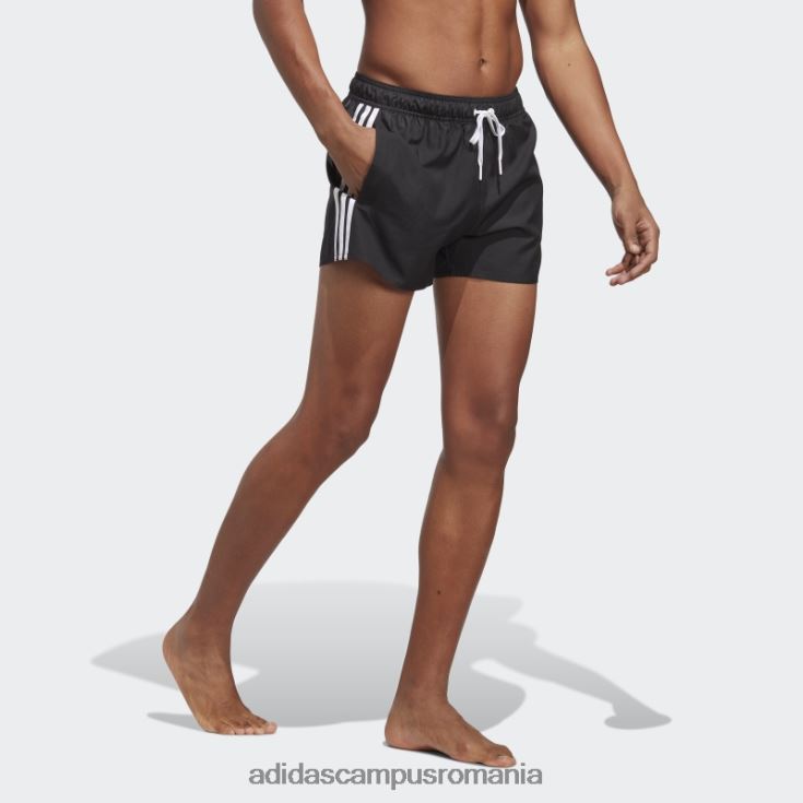 adidas campus romania pantaloni scurți de baie clx negri cu 3 dungi adidas bărbați alb negru J266N26669