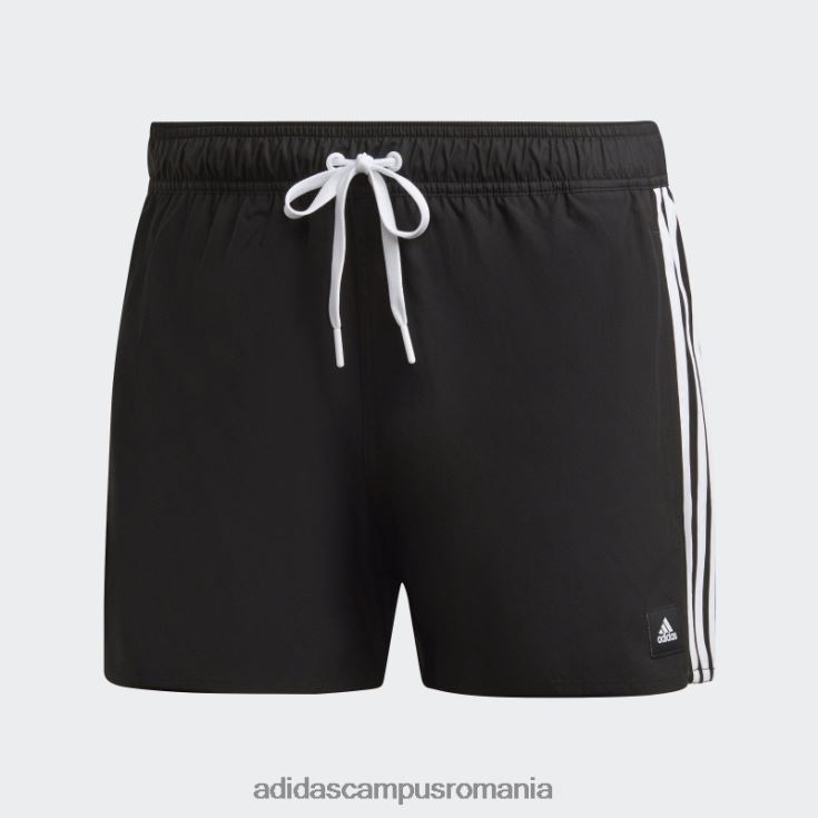 adidas campus romania pantaloni scurți de baie clx negri cu 3 dungi adidas bărbați alb negru J266N26669