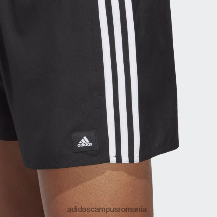adidas campus romania pantaloni scurți de baie clx negri cu 3 dungi adidas bărbați alb negru J266N26669