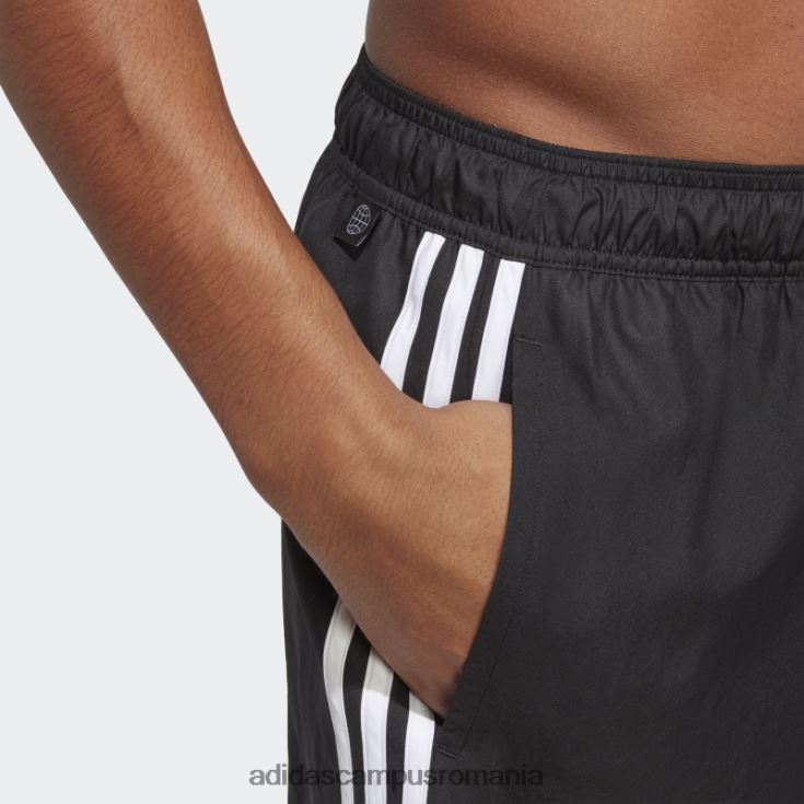 adidas campus romania pantaloni scurți de baie clx negri cu 3 dungi adidas bărbați alb negru J266N26669