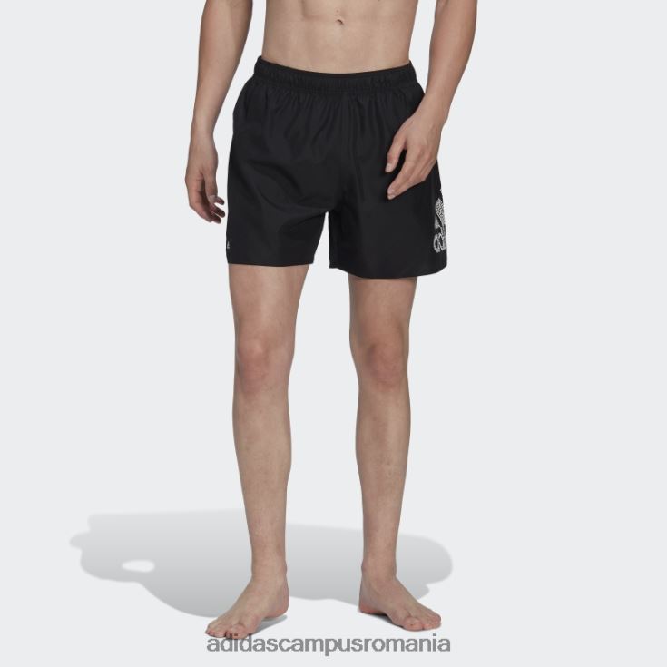 adidas campus romania pantaloni scurți de baie clx negri de lungime scurtă bărbați alb negru J266N214261