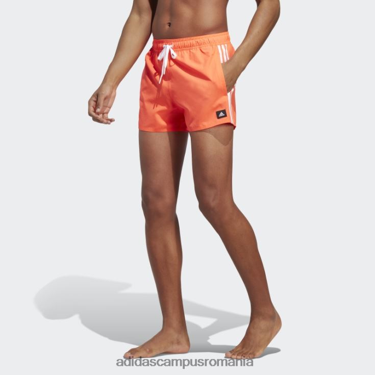 adidas campus romania pantaloni scurți de baie clx roșii cu 3 dungi bărbați aplicație roșu/alb J266N26748
