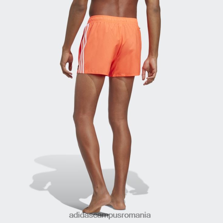 adidas campus romania pantaloni scurți de baie clx roșii cu 3 dungi bărbați aplicație roșu/alb J266N26748