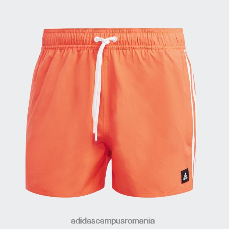 adidas campus romania pantaloni scurți de baie clx roșii cu 3 dungi bărbați aplicație roșu/alb J266N26748