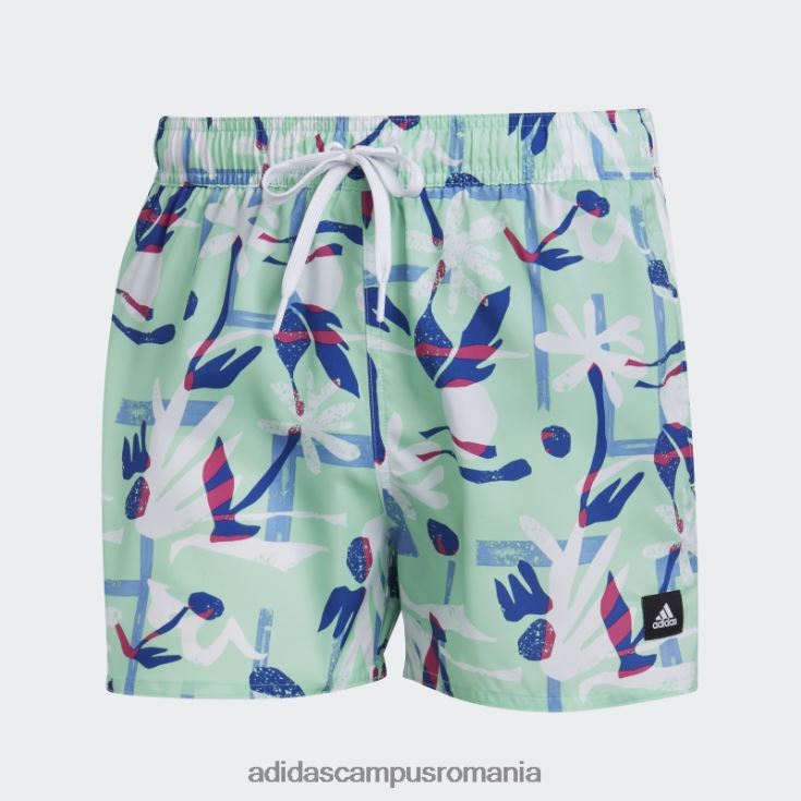 adidas campus romania pantaloni scurți de baie de lungime foarte scurtă clx floral sezonier mentă bărbați menta/alb J266N213856