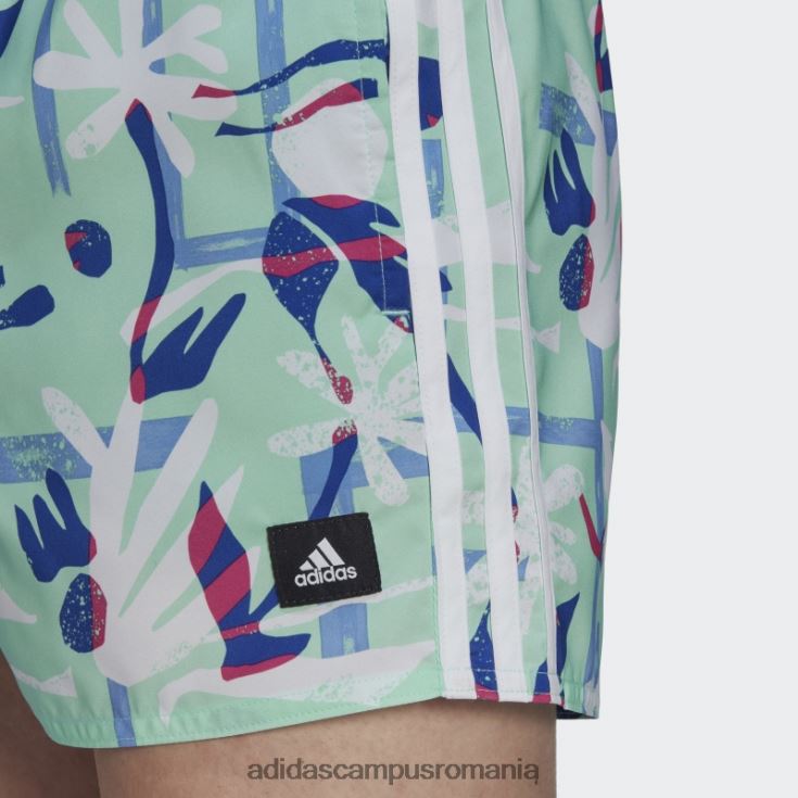 adidas campus romania pantaloni scurți de baie de lungime foarte scurtă clx floral sezonier mentă bărbați menta/alb J266N213856