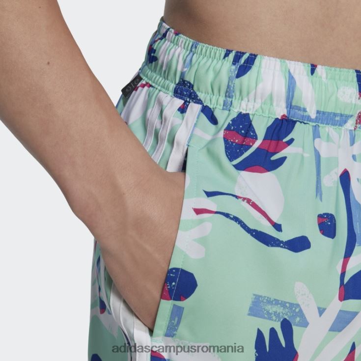 adidas campus romania pantaloni scurți de baie de lungime foarte scurtă clx floral sezonier mentă bărbați menta/alb J266N213856