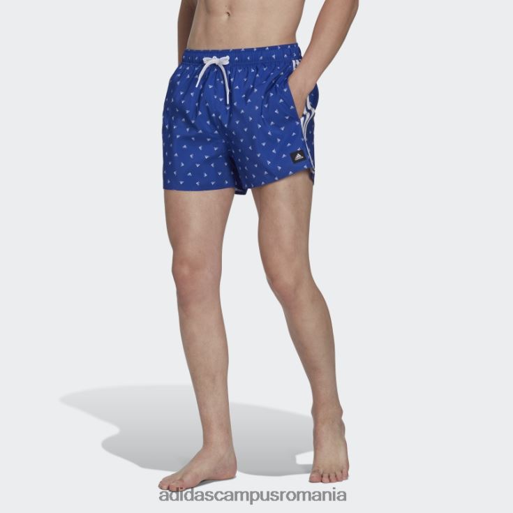 adidas campus romania pantaloni scurți de baie mini logo clx albastru bărbați albastru alb J266N214312