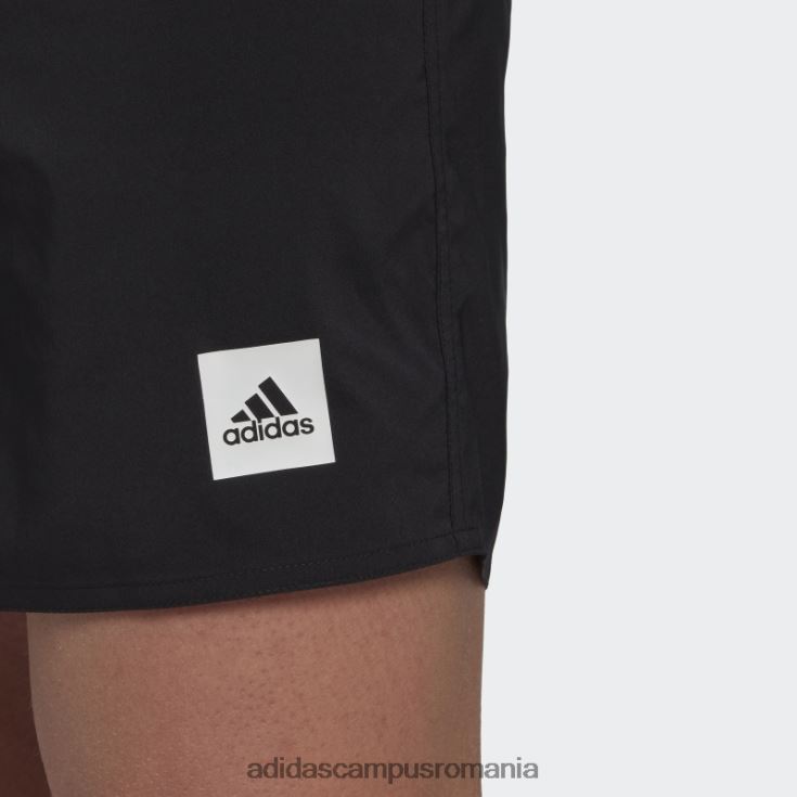 adidas campus romania pantaloni scurți de baie negri de lungime scurtă uni bărbați negru J266N213235