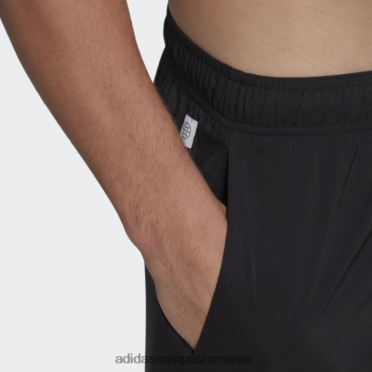 adidas campus romania pantaloni scurți de baie negri de lungime scurtă uni bărbați negru J266N213235
