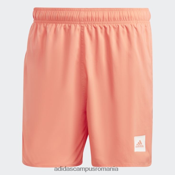 adidas campus romania pantaloni scurți de baie solidi de lungime scurtă coral bărbați coral J266N214438