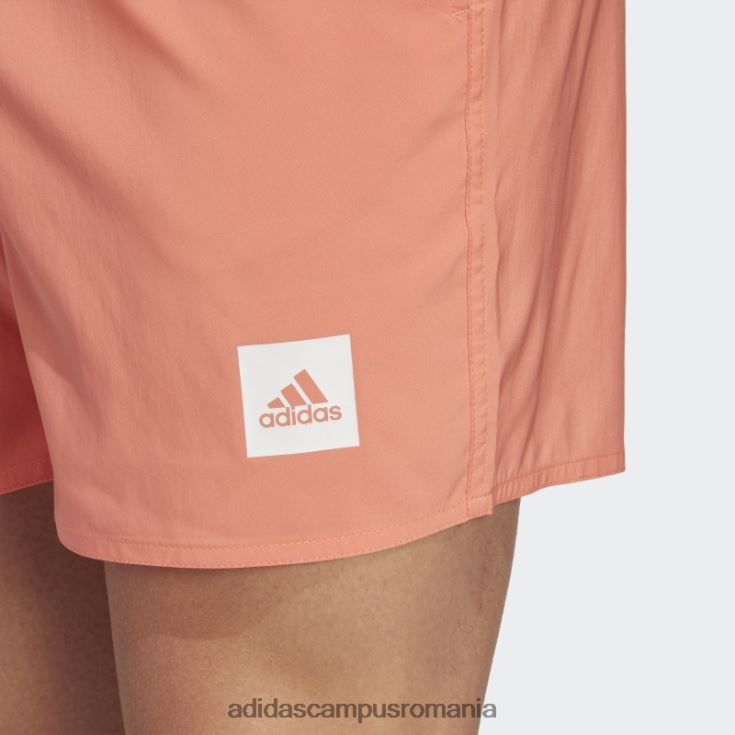 adidas campus romania pantaloni scurți de baie solidi de lungime scurtă coral bărbați coral J266N214438