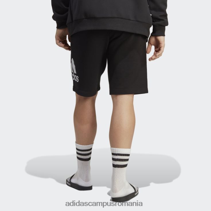 adidas campus romania pantaloni scurți din țesătură french cu logo mare essentials negru bărbați negru J266N25312