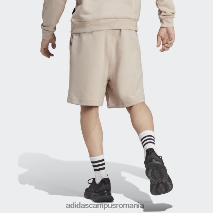 adidas campus romania pantaloni scurți din fleece lounge taupe bărbați taupe J266N25246