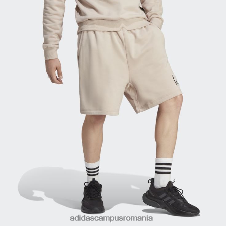 adidas campus romania pantaloni scurți din fleece lounge taupe bărbați taupe J266N25246