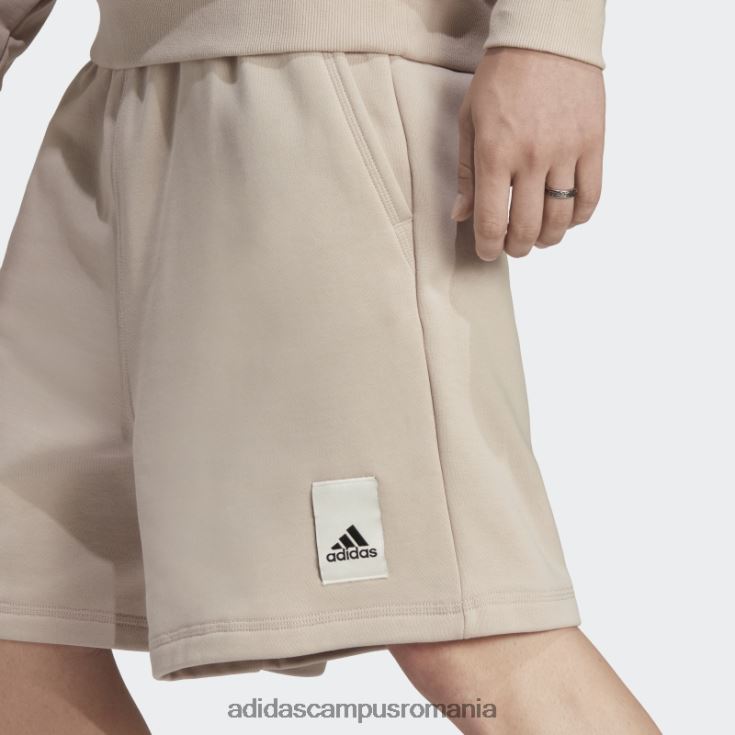 adidas campus romania pantaloni scurți din fleece lounge taupe bărbați taupe J266N25246