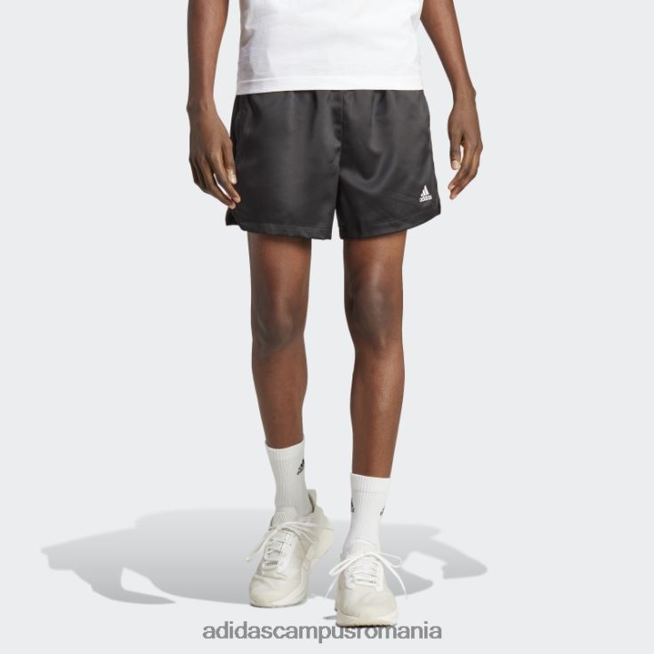 adidas campus romania pantaloni scurți din satin negru bărbați negru J266N24973