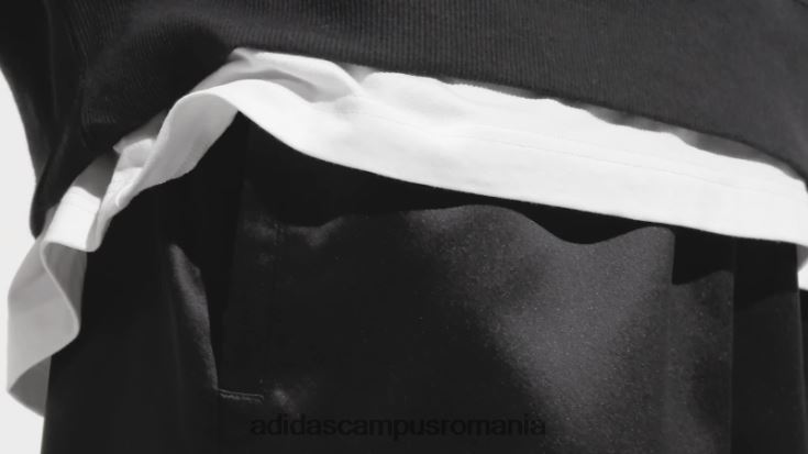adidas campus romania pantaloni scurți din satin negru bărbați negru J266N24973