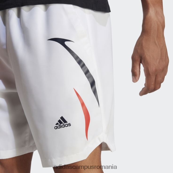 adidas campus romania pantaloni scurți țesuți colorblock alb bărbați alb negru J266N26104