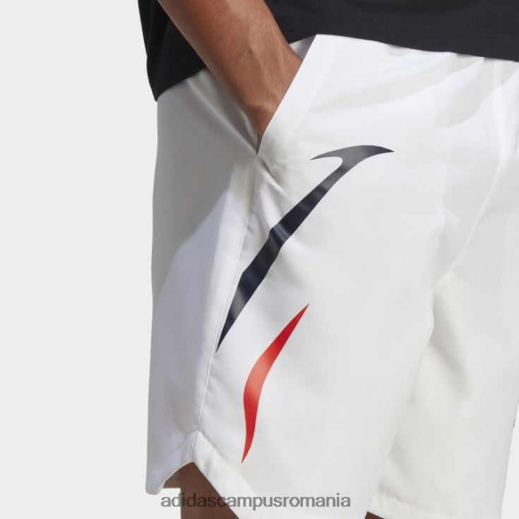 adidas campus romania pantaloni scurți țesuți colorblock alb bărbați alb negru J266N26104