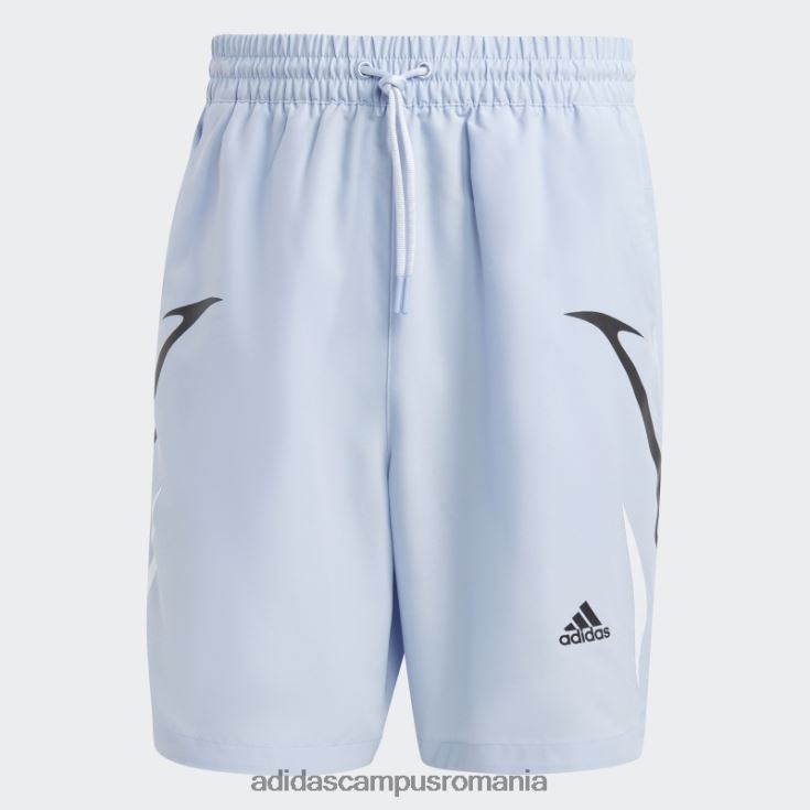 adidas campus romania pantaloni scurți țesuți cu bloc de culoare albastru albastru bărbați albastru zori/negru J266N25831