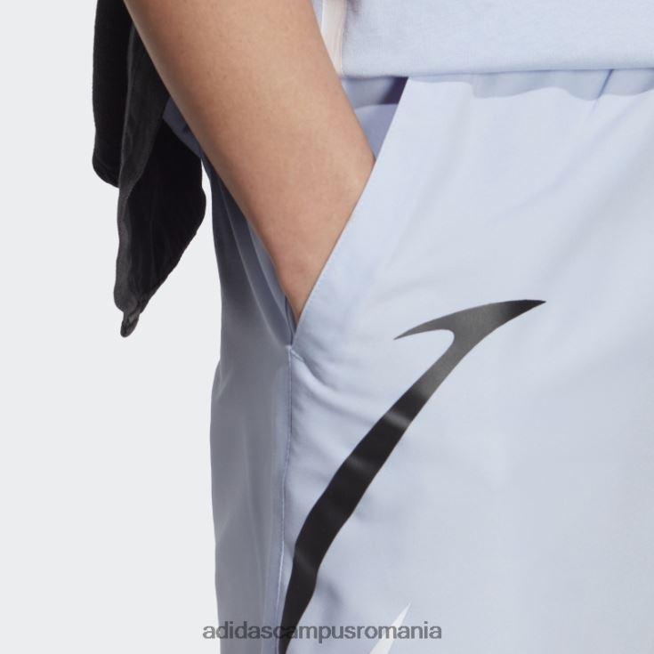adidas campus romania pantaloni scurți țesuți cu bloc de culoare albastru albastru bărbați albastru zori/negru J266N25831