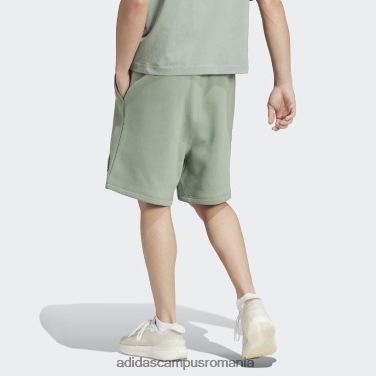 adidas campus romania pantaloni scurți fleece lounge verde argintiu bărbați verde argintiu J266N25834