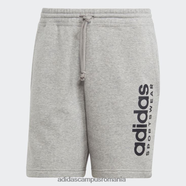 adidas campus romania pantaloni scurți grafici din lână gri mediu all szn bărbați gri mediu J266N25795