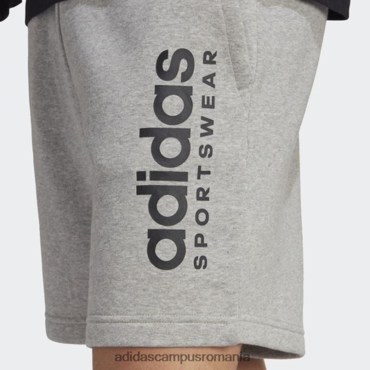 adidas campus romania pantaloni scurți grafici din lână gri mediu all szn bărbați gri mediu J266N25795
