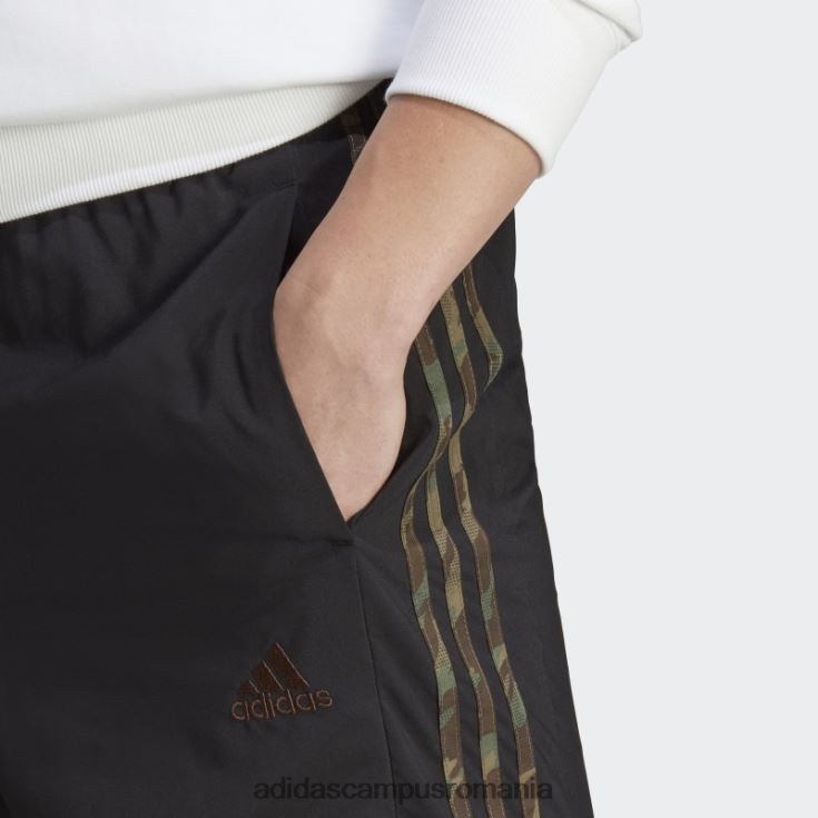 adidas campus romania pantaloni scurți negri aeroready essentials chelsea cu 3 dungi bărbați negru/măsliniu J266N213511