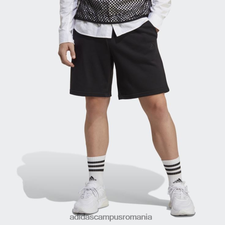 adidas campus romania pantaloni scurți negri all szn french terry bărbați negru J266N24972