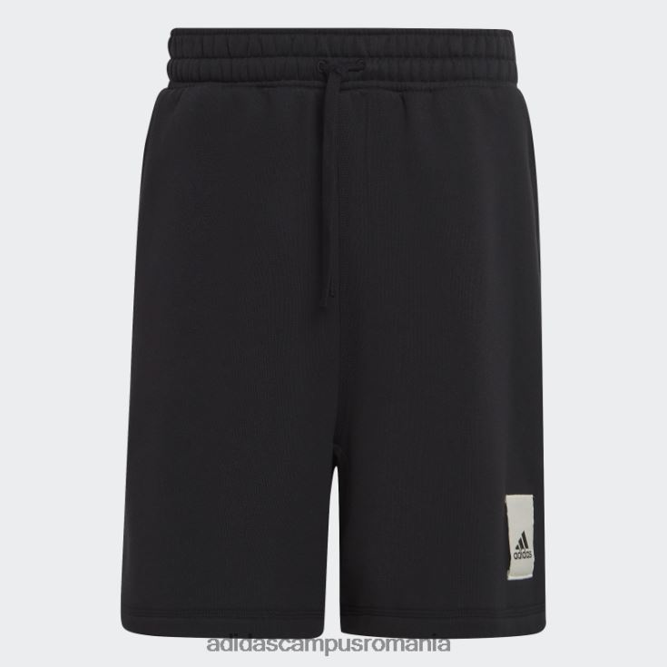 adidas campus romania pantaloni scurți negri din lână lounge bărbați negru J266N24955